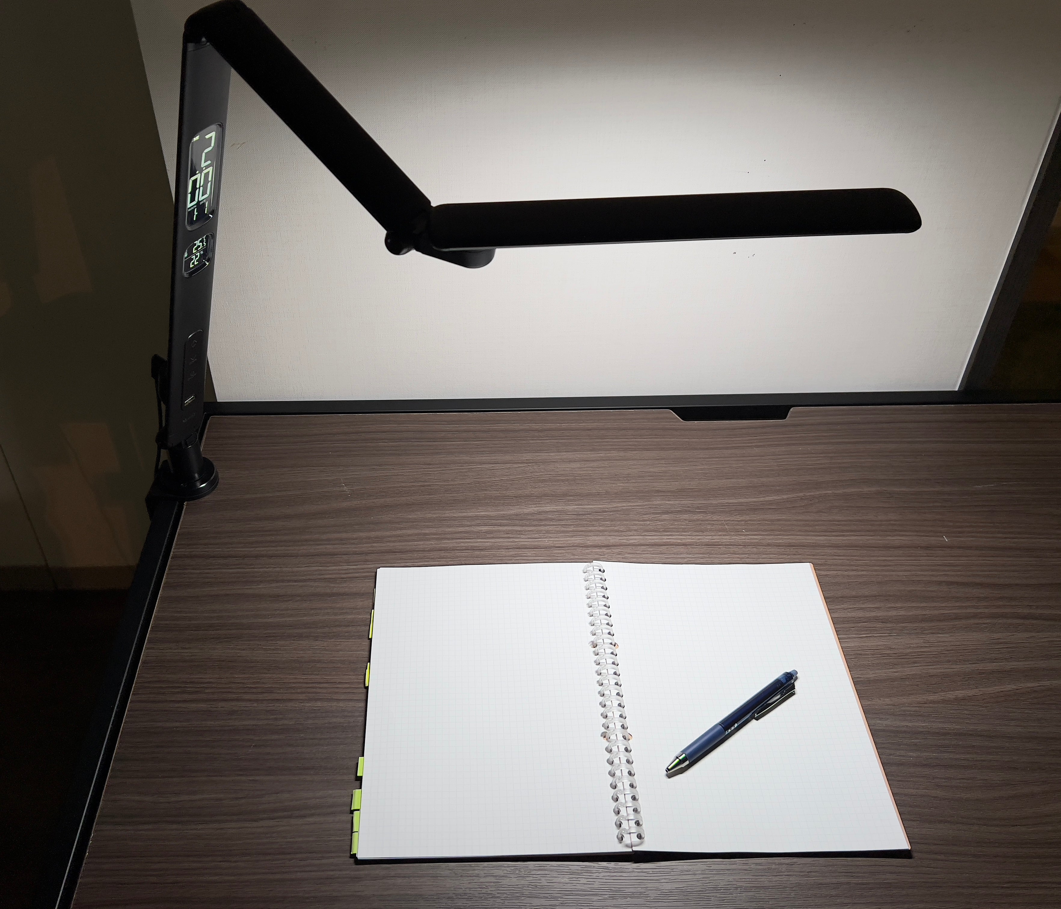 Clamp-on Multi-refraction LED Desk Lamp (Black)