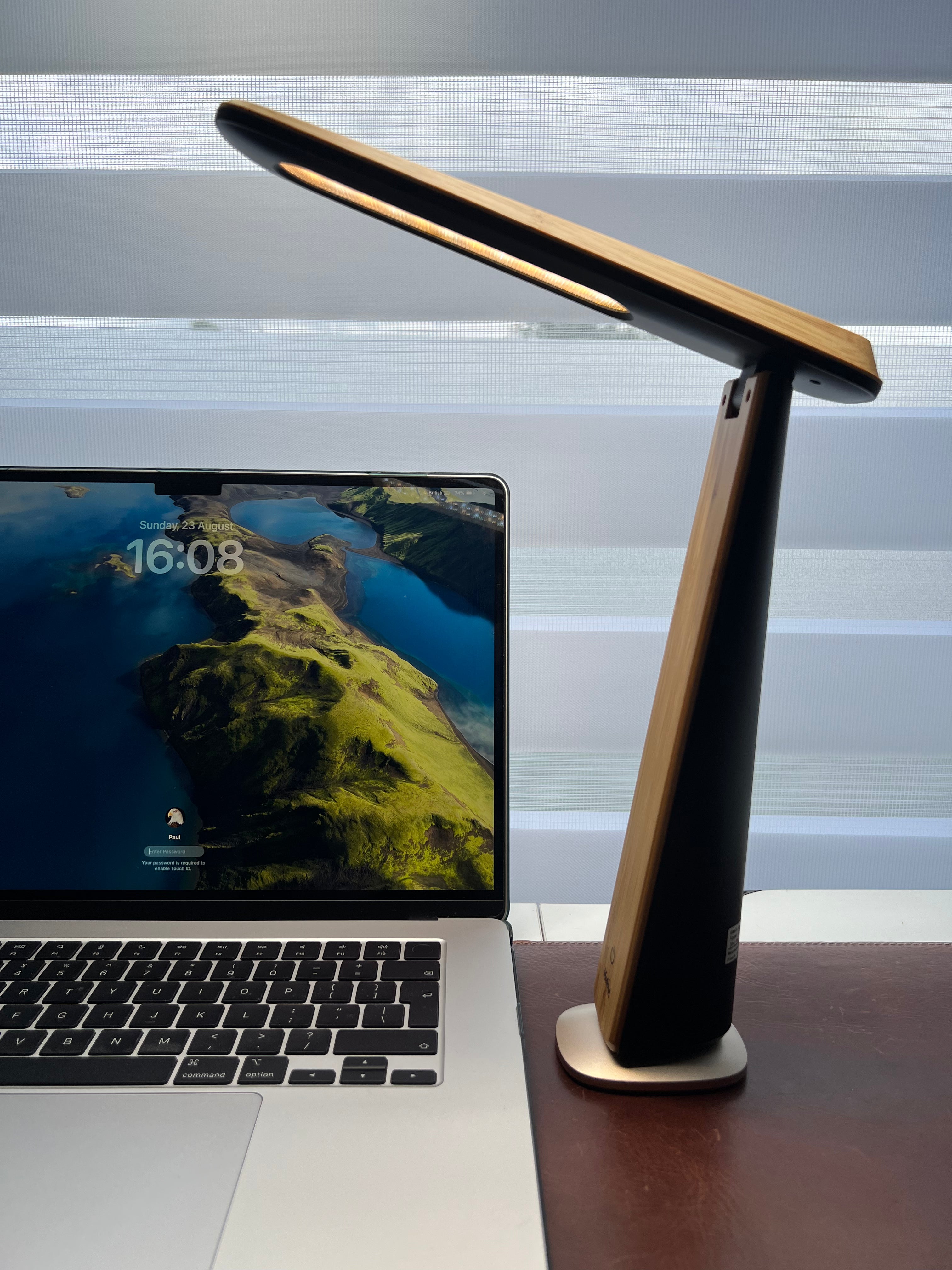 BAMBOO PORTABLE DESK LAMP
