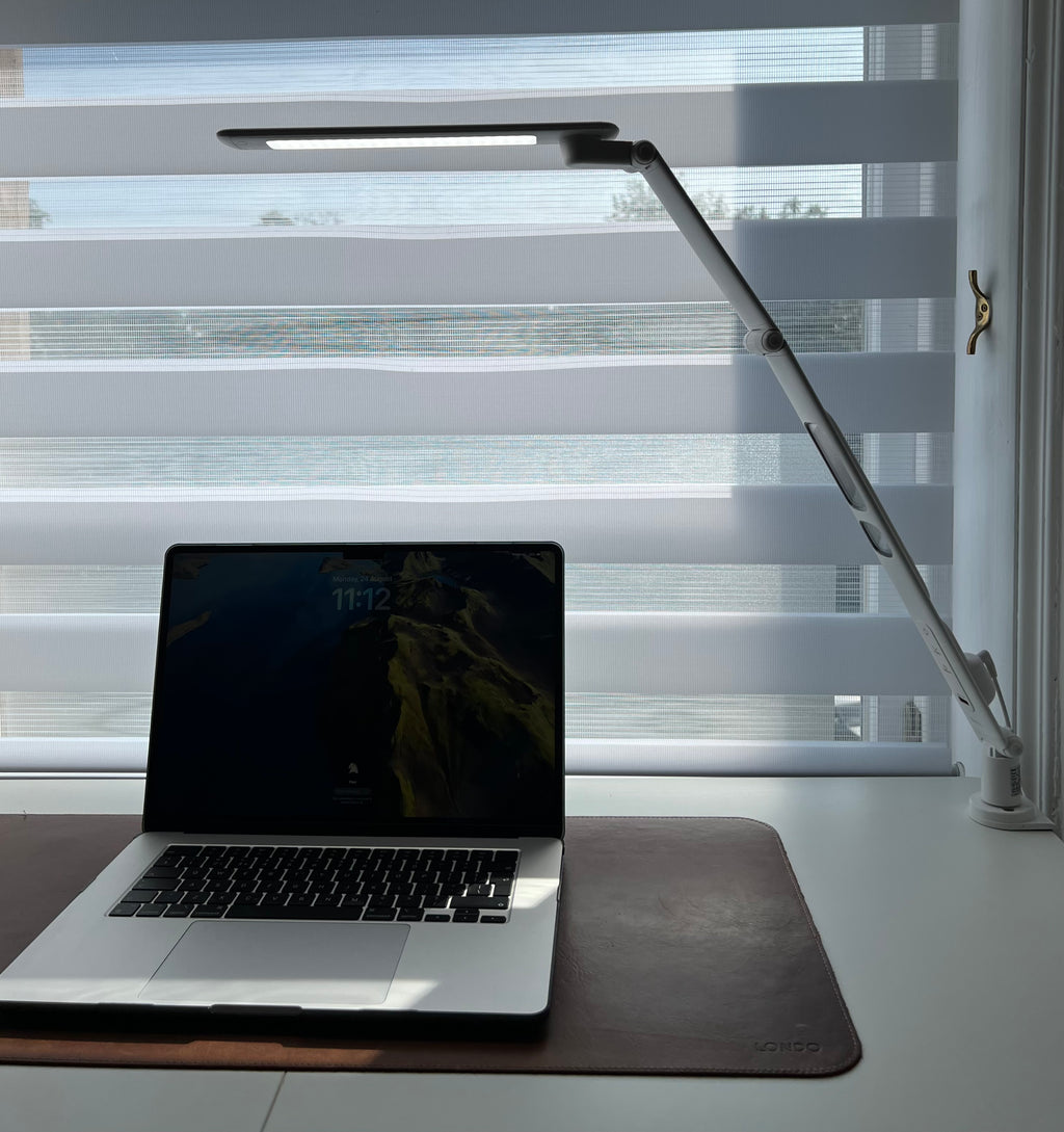 Clamp-on Multi-refraction LED Desk Lamp (White)