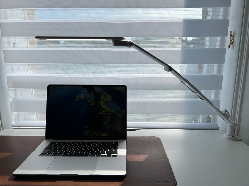 Clamp-on Multi-refraction LED Desk Lamp (White)