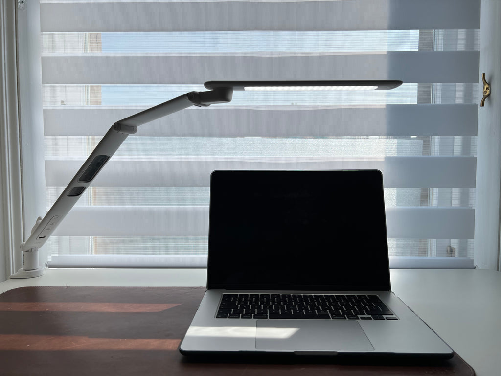 Clamp-on Multi-refraction LED Desk Lamp (White)