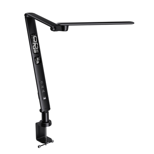 Clamp-on Multi-refraction LED Desk Lamp (Black)