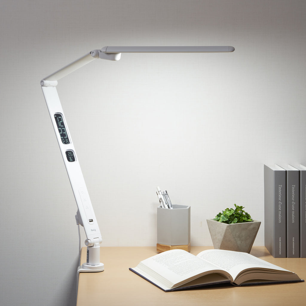 Clamp-on Multi-refraction LED Desk Lamp (White)