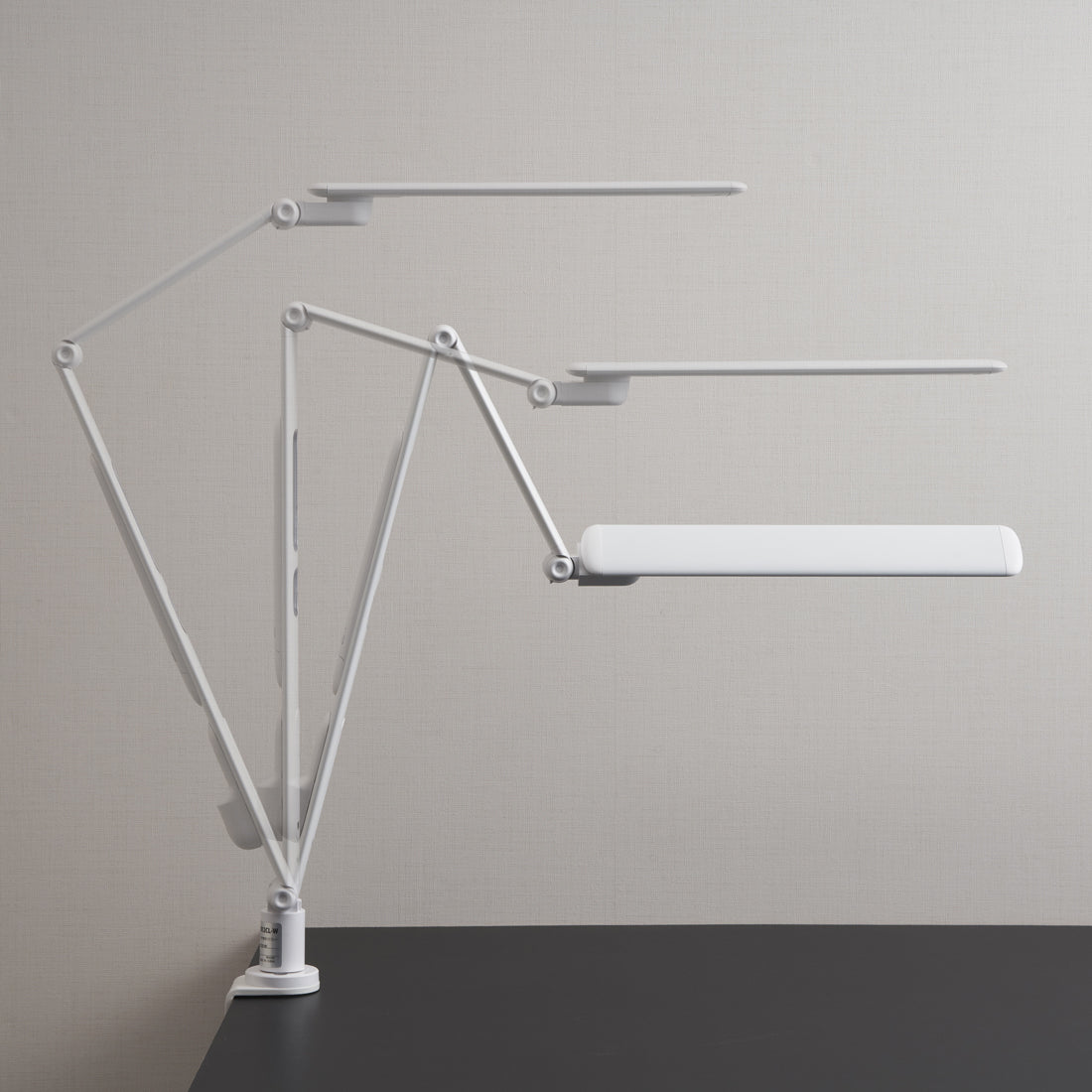 Clamp-on Multi-refraction LED Desk Lamp (White)