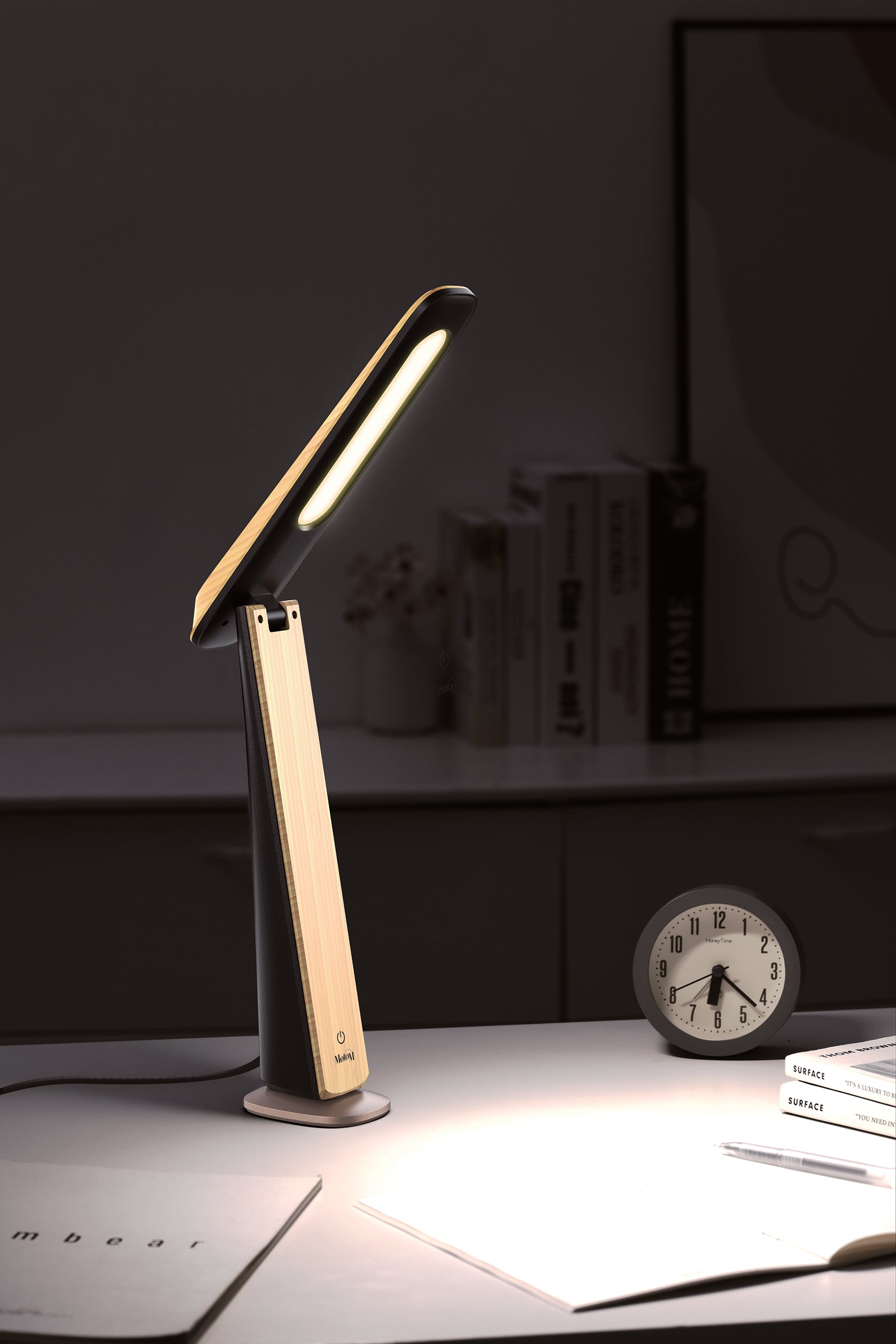 BAMBOO PORTABLE DESK LAMP
