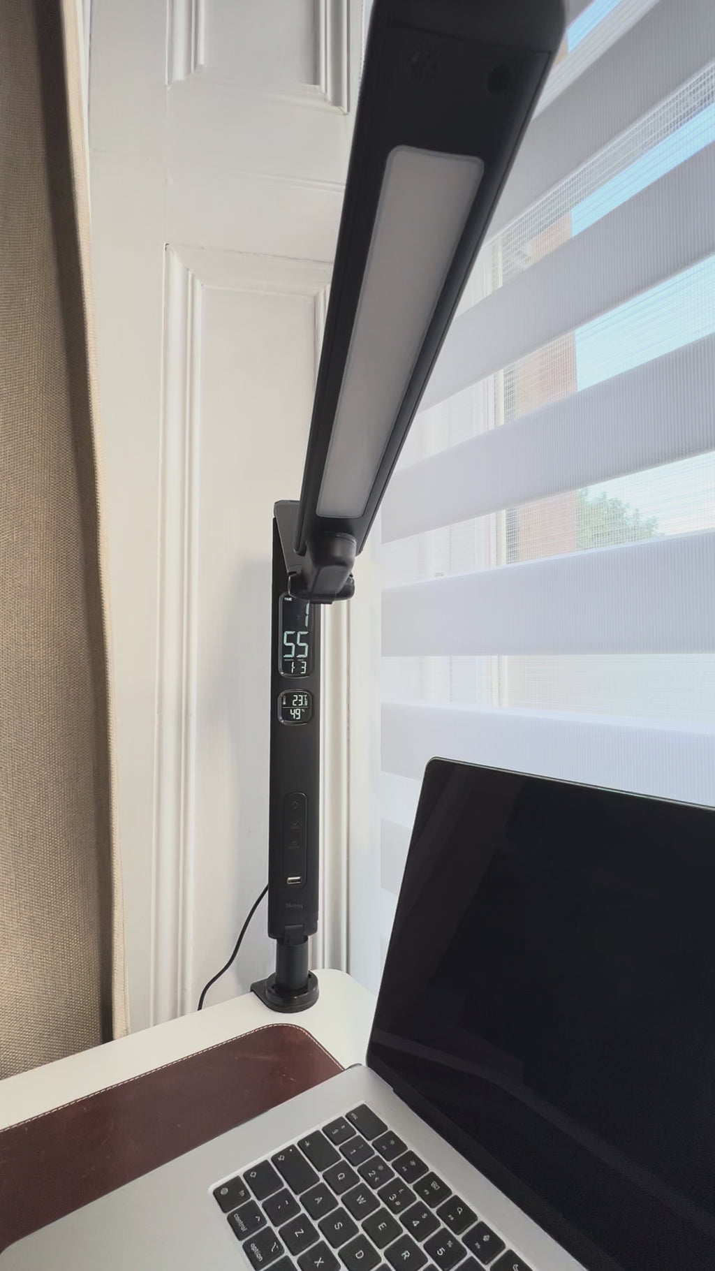 Clamp-on Multi-refraction LED Desk Lamp (Black)